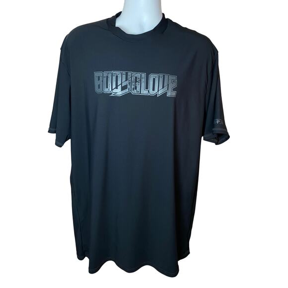 Body Glove Rash Guard Swim Shirt Men’s Size XXL Black Graphic UVP50 Stretch - Picture 1 of 9